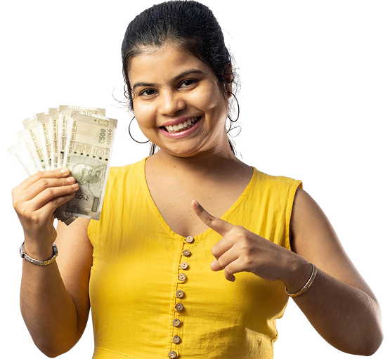 Happy customer with loan